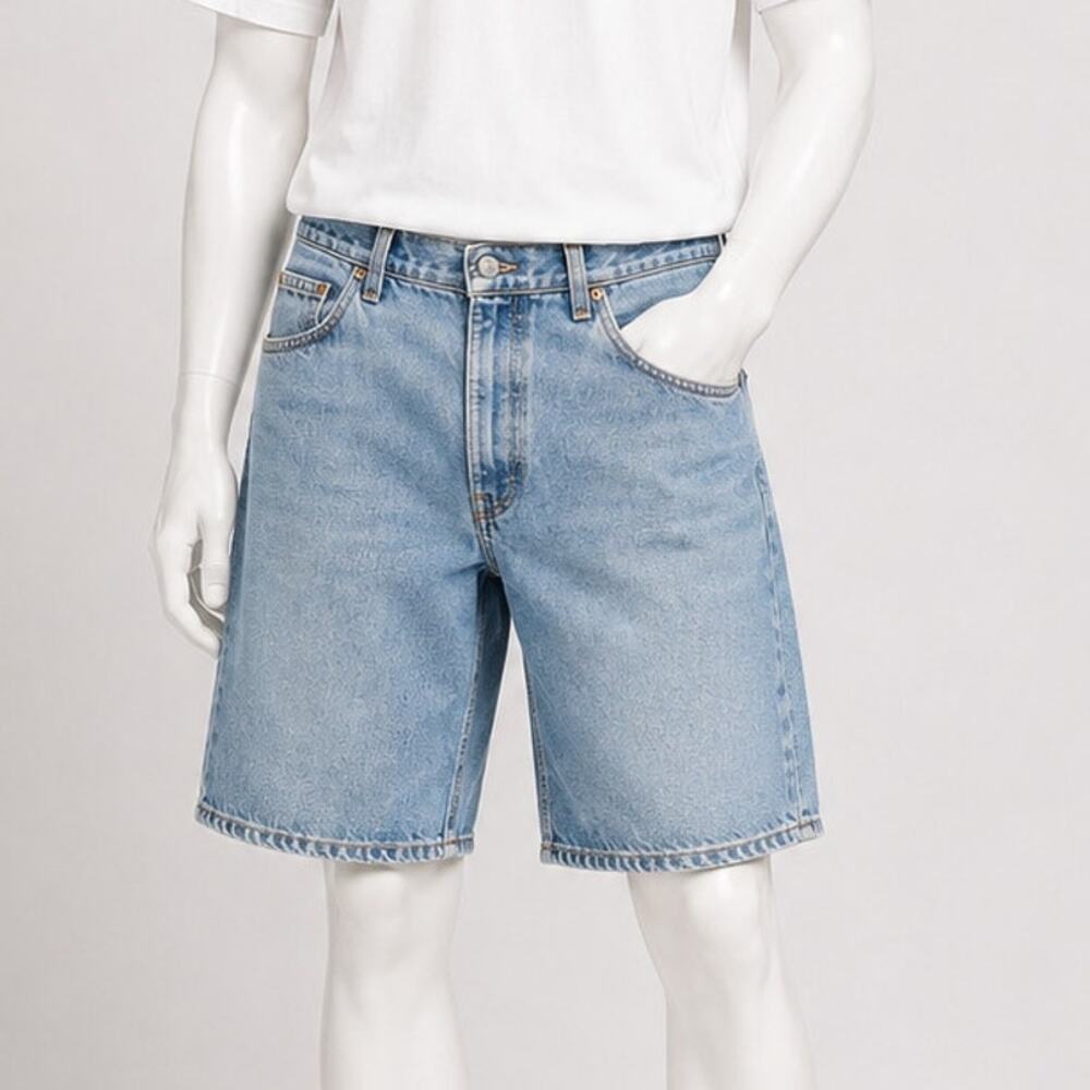 Vintage Levi’s 550 USA Denim Shorts W34 white tag Relaxed Fit Light Wash Baggy
